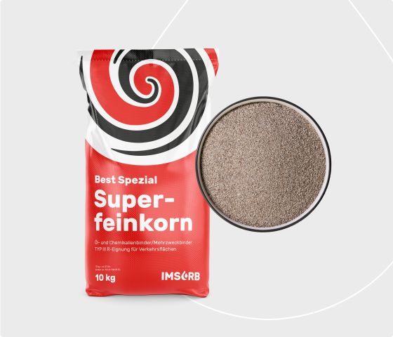 IMSORB Ölbindemittel Best Spezial Superfeinkorn Sack mit feinem Granulat für hohe Saugleistung