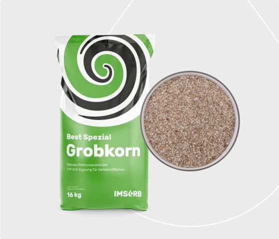 IMSORB Ölbindemittel Best Spezial Grobkorn Sack mit grobem Granulat für industrielle Anwendungen